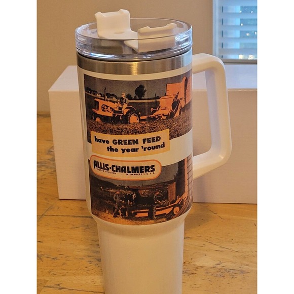 40 Ounce Tumbler Allis Chalmers Green Feed Stainless Steel - Picture 2 of 3